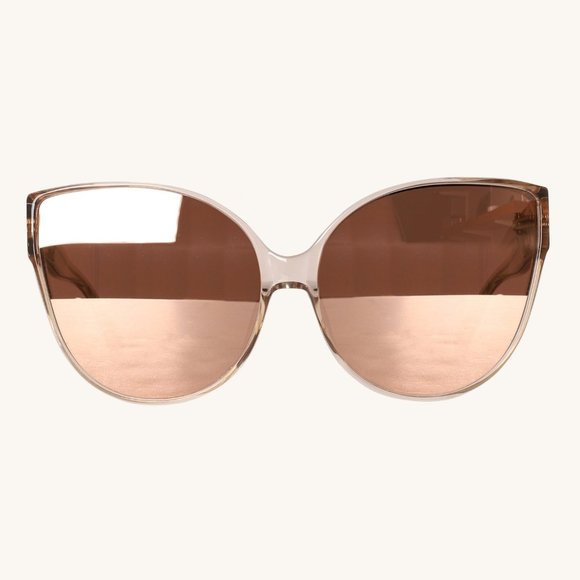 Linda Farrow 656 Cat Eye Rose Gold Sunglasses